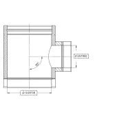 Té 90 piquage réduit inox double paroi isolé 316 304 Jeremias