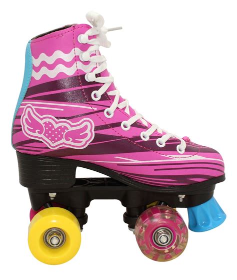 Patines Ruedas Rueda C Luces Estilo Soy Luna Rosa Y Blanco