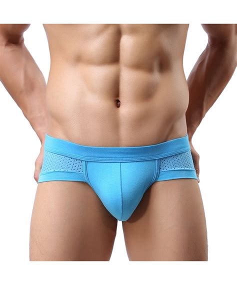 Men S Pouch Bikini Underwear Sexy Low Rise Breathable Men Briefs White Cq C W Tkg