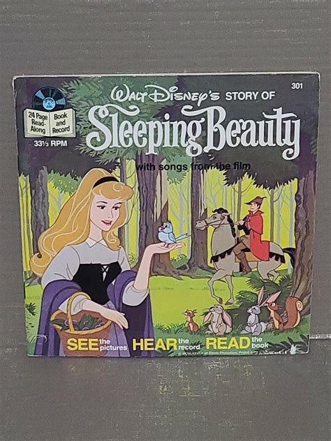 Walt Disney Story Of Sleeping Beauty Read Along Book And Record 301