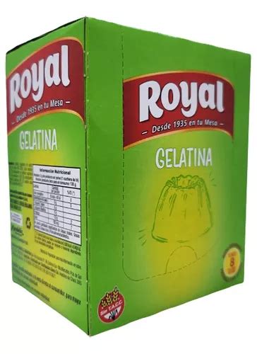 Gelatina Light Royal Sabor Frutos Rojos Sobres 25g Caja X8