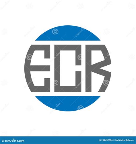 Ecr Letter Logo Design On White Background Ecr Creative Initials