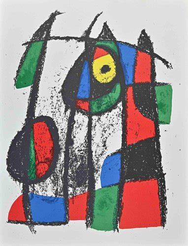 Joan Miró Litografia VII 1974 Litografia in vendita su Pamono