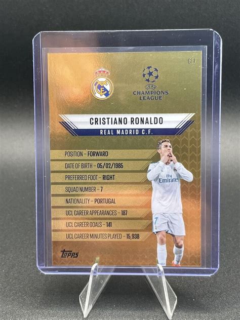 Gold Edge Edition Cristiano Ronaldo Match Attax Real Madrid