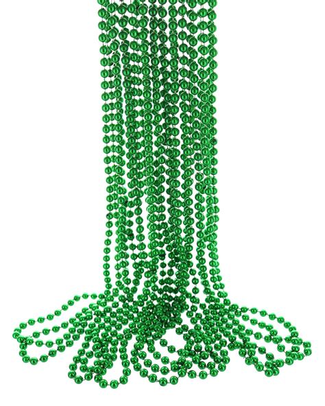 3 Pack Texpress 33 7mm Metallic Green Beaded Necklaces Bulk Mardi