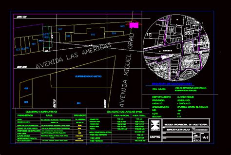 Plano De Ubicacion Modelo En Autocad Librería Cad