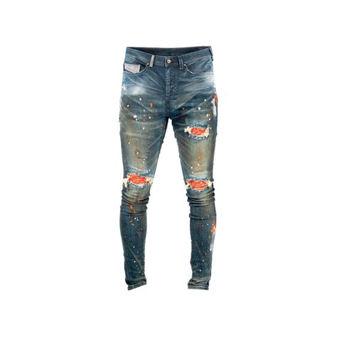 Tulones Orange Currency Biker Jeans | WHAT’S ON THE STAR?