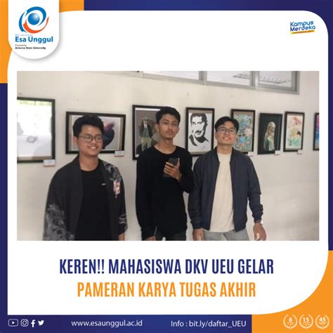 Keren Mahasiswa DKV UEU Gelar Pameran Karya Tugas Akhir Fakultas