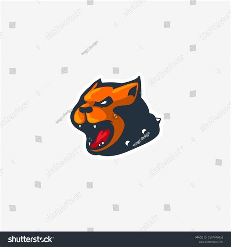 Bulldog Head Mascot Logo Design Stock Vector (Royalty Free) 2207970921 ...