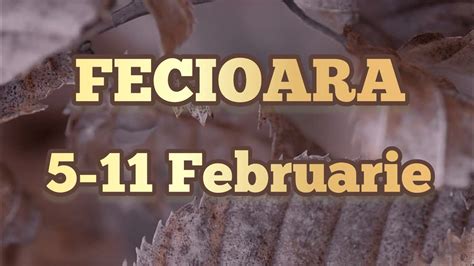 FECIOARA Saptamana 5 11 Februarie YouTube