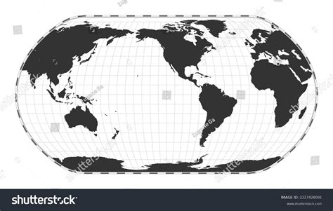 Vector World Map Natural Earth Projection Stock Vector (Royalty Free) 2227428091 | Shutterstock