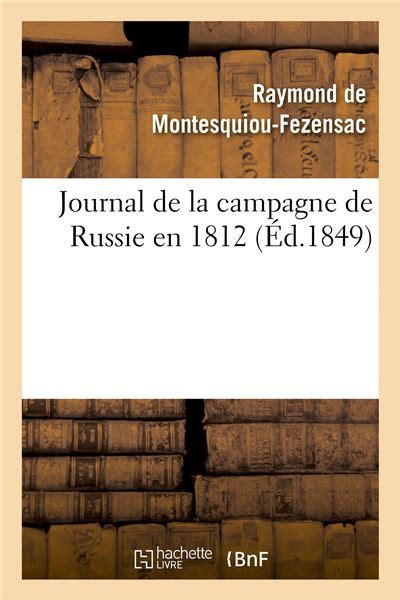 Journal De La Campagne De Russie En Broch Raymond De