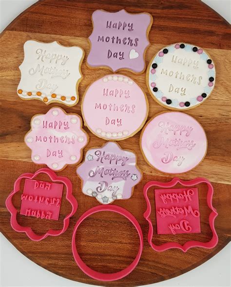 Mothers Day Cookie Fondant Cutter Set Etsy