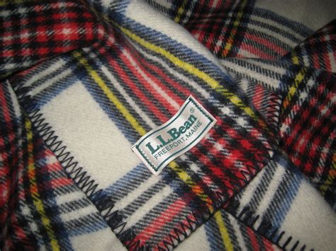 Ll Bean Blanket Plaid 100 Wool Camp Cabin Bed Spread Afgan