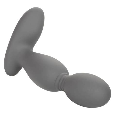 Plug Anal con Rotación Gris Calexotics Vibrador anal diversual