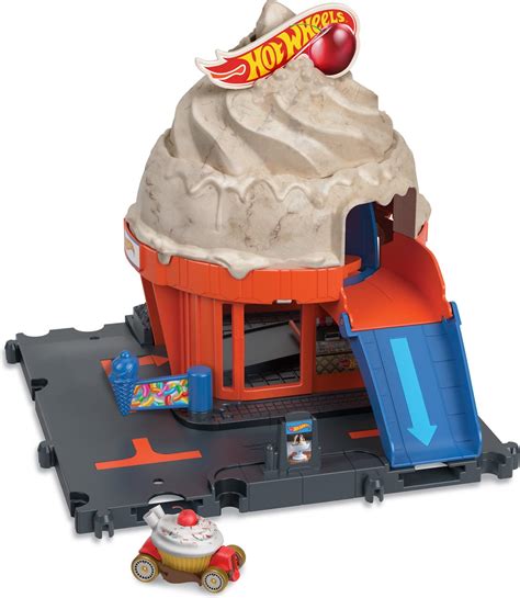 Hot Wheels City Downtown Ice Cream Swirl Racebaan Bol