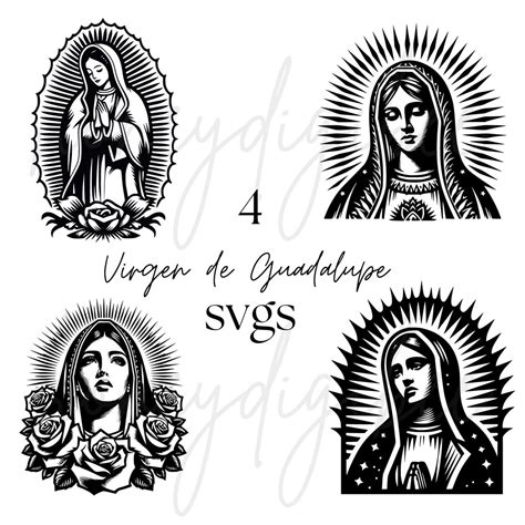 Virgen De Guadalupe Svg Instant Download Etsy