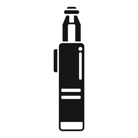 Black and white illustration of a vape pen 46040005 Vector Art at Vecteezy