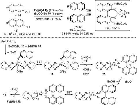 Enantioselective Iron Catalyzed Oxidative Coupling Of 11′ Bi 2