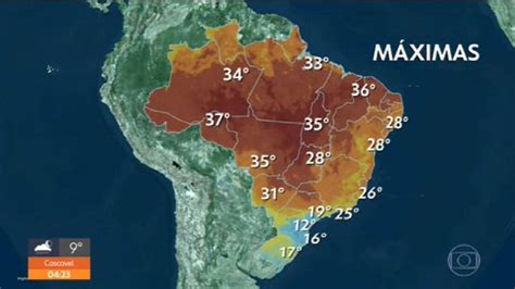 Previsão do tempo fim de semana nublado e chance de chuva no Sul e