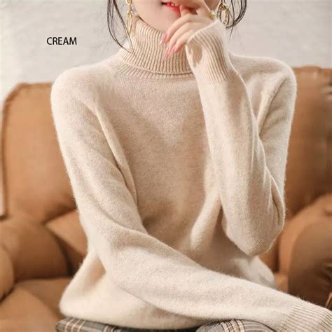 Jual B Turtleneck Blouse Knit Turtle Neck Atasan Shopee Indonesia