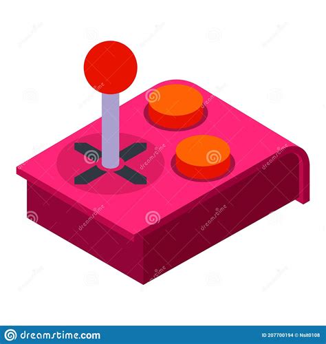 Game Controller Device Icon Isometric Style Stock Illustration