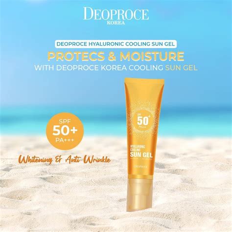 DEOPROCE Hyaluronic Cooling Sun Gel SPF50 PA+++ 50ml (Available alsoNew ...