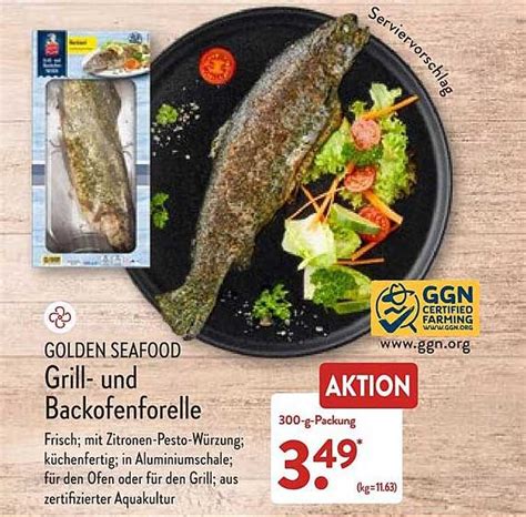 Golden Seafood Grill Und Backofenforelle Angebot Bei ALDI Nord