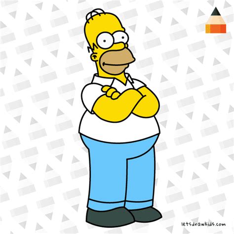 How To Draw Homer Simpson Step By Step