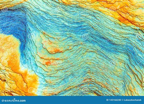 Colourful Sedimentary Rocks Formed By The Accumulation Of Sediments