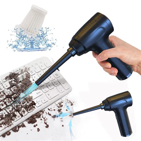 Eafc Wireless Air Duster Usb Dust Blower Handheld Dust Collector