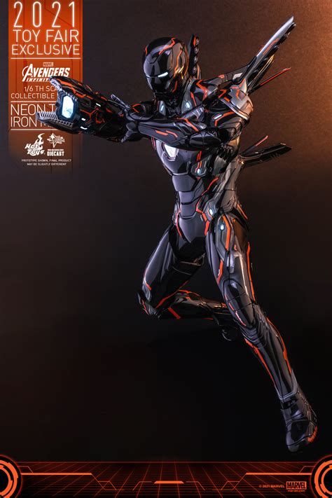 Hot Toys Mms D Avengers Infinity War Neon Tech Iron Man Toy Fair Exclusive
