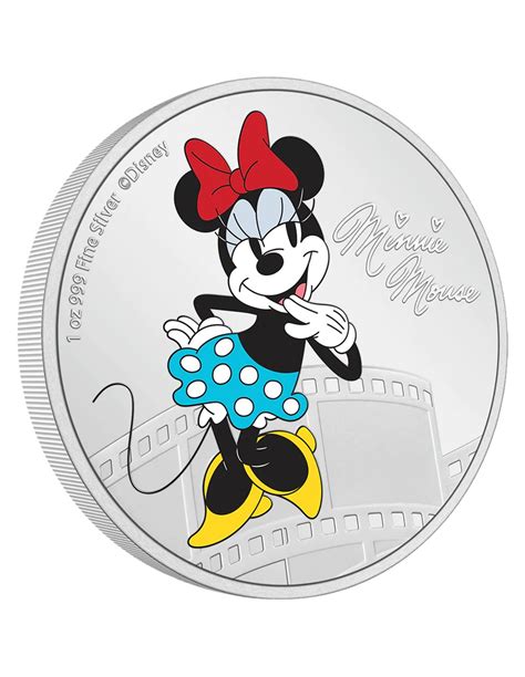 Minnie Mouse Disney Oz Moneda Plata Niue