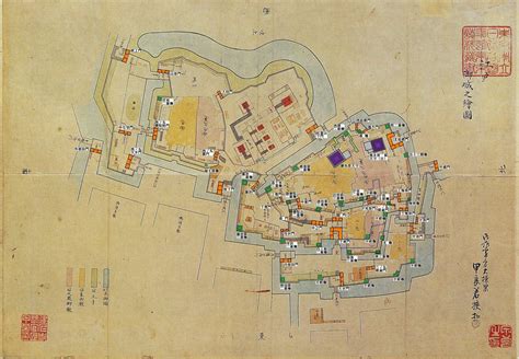 江戸城配置図（内郭） 昔の地図 歴史 地図