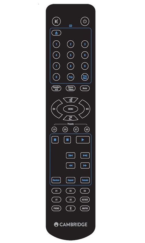 CAMBRIDGE Audio AXR100D AXR100 Compatible General Branded Remote