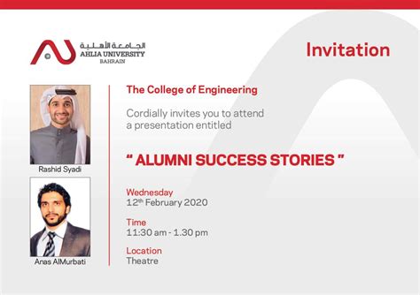 Alumni Success Stories - Ahlia University