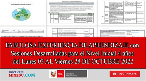 Fabulosa Experiencia De Aprendizaje Con Sesiones Desarrolladas Para El