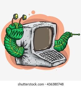 Computer Worm Clipart