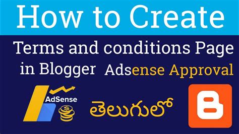 How To Create Terms And Conditions For Blogger In Telugu 2022