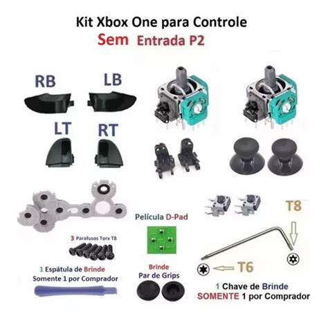 Kit Reparo Controle Xbox One Swn 047 Frete grátis