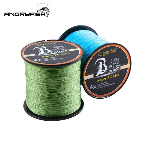 Angryfish M Strands Braided Fishing Line Colors Super Pe Line