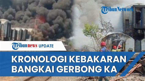 Viral Video Kebakaran Di Area Kuburan Gerbong KA Stasiun Purwakarta