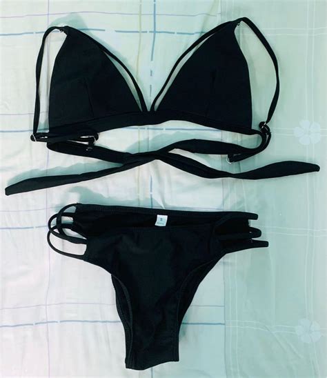 Black Bikini Set Women S Fashion Swimwear Bikinis Swimsuits On