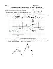 Prelab Week Pdf Ria Koulikoro Name Lab Section