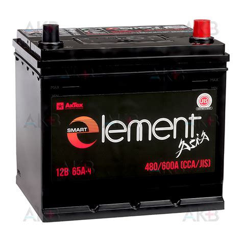 Купить Автомобильный аккумулятор Smart Element 75D23L 65Ач 480A обр ...