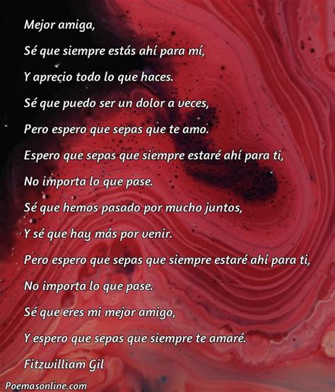 Mejores Poemas Para Mi Mejor Amiga Que La Haga Llorar Poemas Online