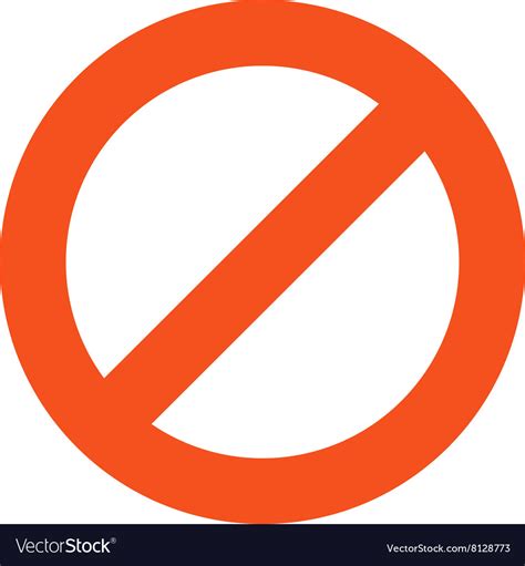 No entry sign Royalty Free Vector Image - VectorStock