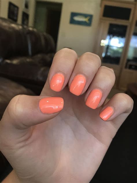 Dnd Soft Orange Fall Gel Nails Gel Nails Dnd Gel Nail Polish