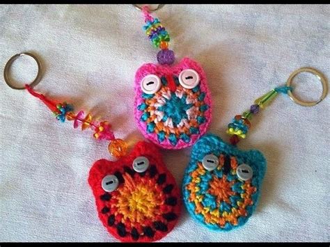 Crochet Porte Cl S Hibou Crochet Diy Crochet Crochet Keychain