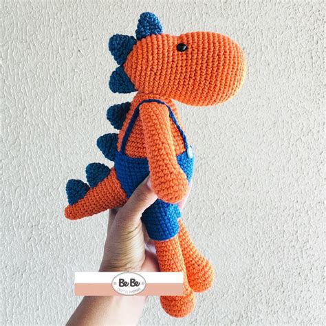 Receita Pdf Amigurumi Dinossauro Rex Croch Amigurumi Dino Elo